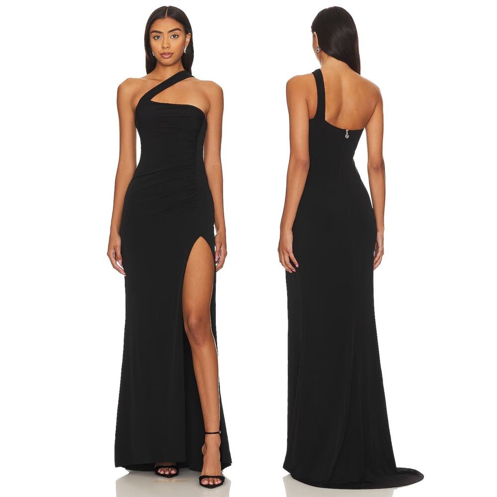 Nookie Alba Gown Maxi One Shoulder Formal Gala Party Evening Prom Hoco NYE S